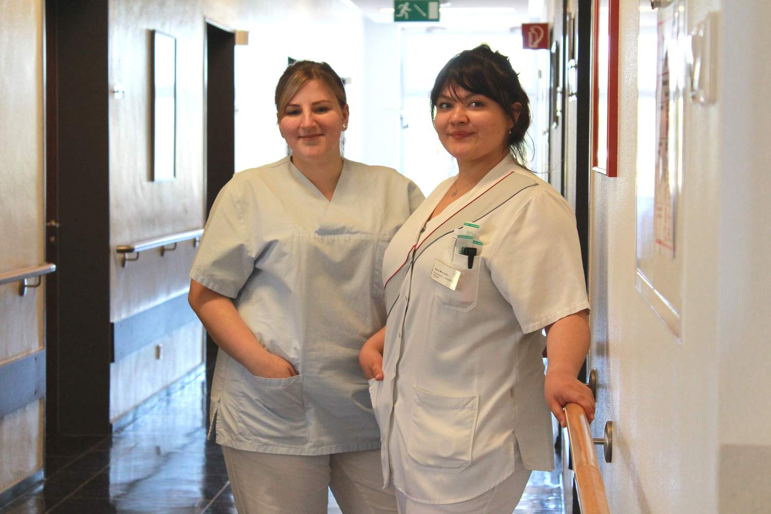 Angehende Gesundheits- und Krankenpflegerinnen