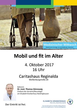 Plakat Mobil und fit im Alter Plakat Mobil und fit im Alter