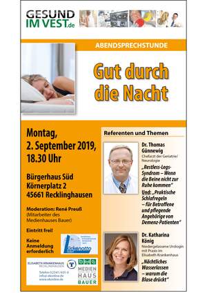 Abendsprechstunde Gut durch die Nacht Abendsprechstunde Gut durch die Nacht